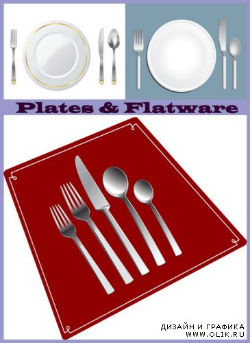 Plates and Flatware set