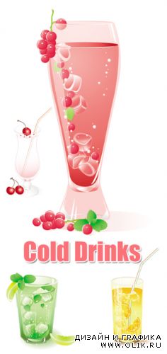 Cold Drinks Vector