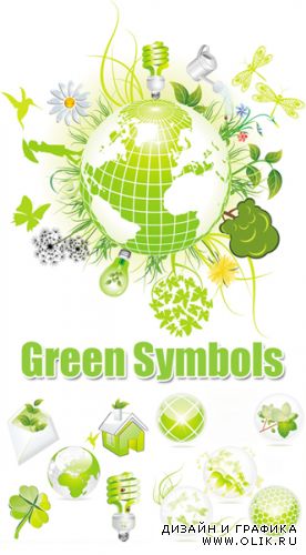 Green Symbols Vector