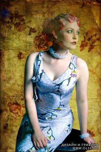 Женский шаблон для фотошоп