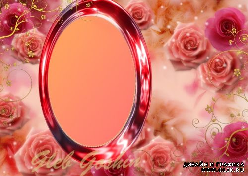 Рамка для фото – С розами