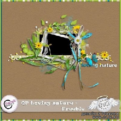 QP и Скрап набор - Любовь к природе