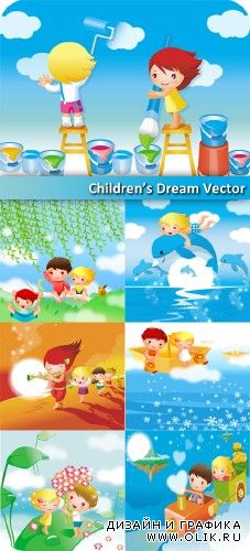 Childrens Dream Vector Pack 1