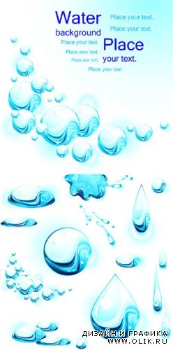 Water Drops Vector
