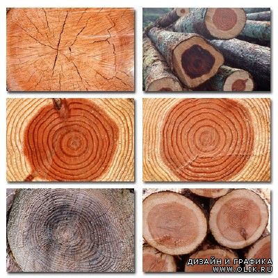 Набор профессионального клипарта Wooden Cut