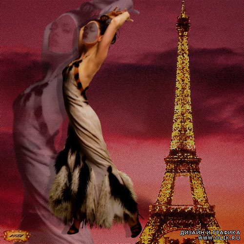 Шаблон " Танго...последнее танго в Париже..."