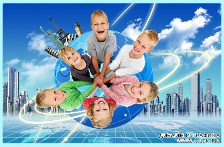 Kinder World PSD Template