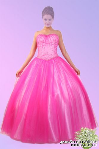 Женский шаблон для фотошоп