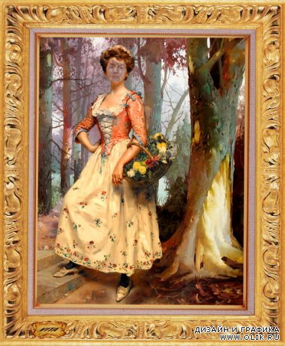 Серия " Хочу в картину ! " (шаблон № 28 )