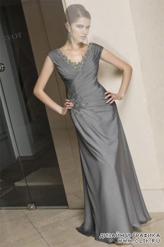 Cерое платье 1