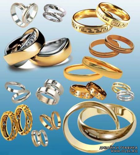 Золотые кольца - PSD исходник