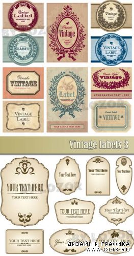 Vintage labels 3