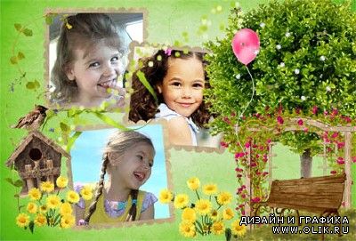 Рамка для фото со скворечником