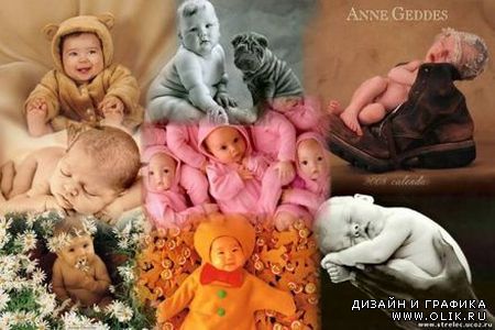 Малыши от знаменитого фотографа Anne Geddes.