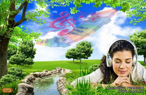 Шаблон " Мелодия лета "