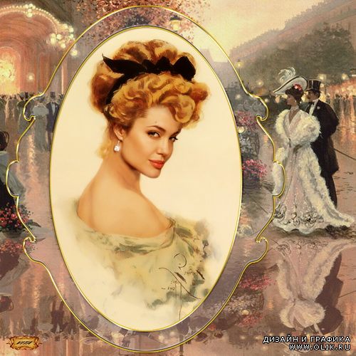 Шаблон " Акварельное ретро " 9