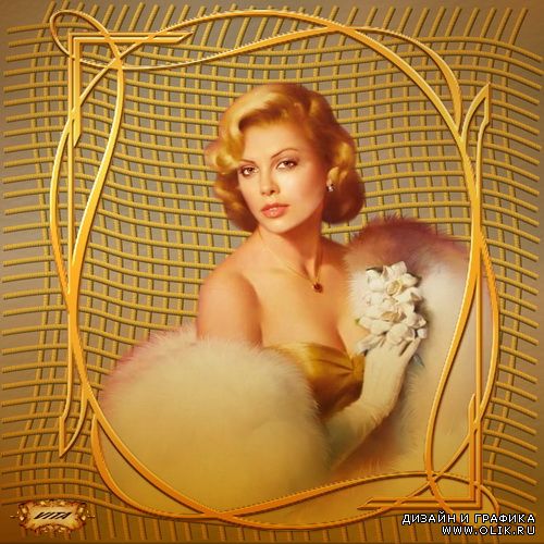 Шаблон " Акварельное ретро " 10