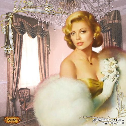 Шаблон " Акварельное ретро " 10