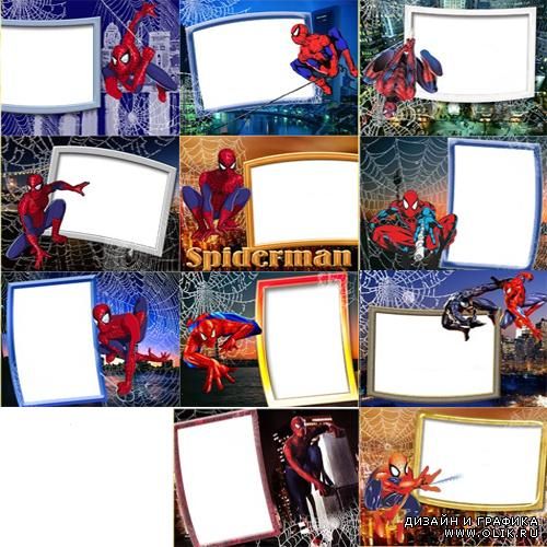 Рамки для фотошоп- Человек- Паук