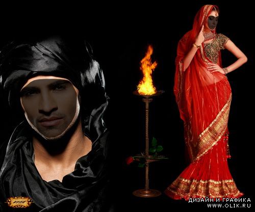 Шаблон " Восточные сказки " 18