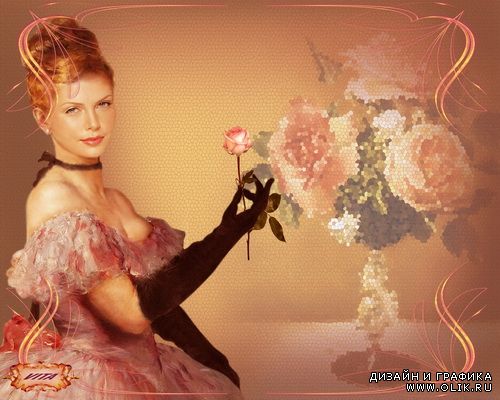 Шаблон " Акварельное ретро " 11