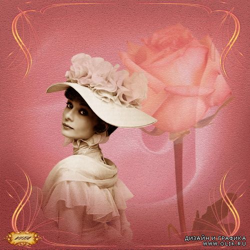 Шаблон " Акварельное ретро " 12