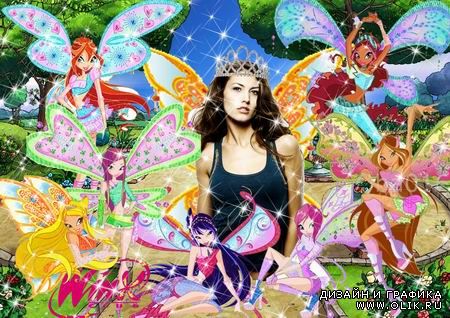 Феи Winx в прекрасном саду