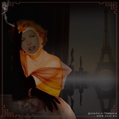 Шаблон " Акварельное ретро " 16