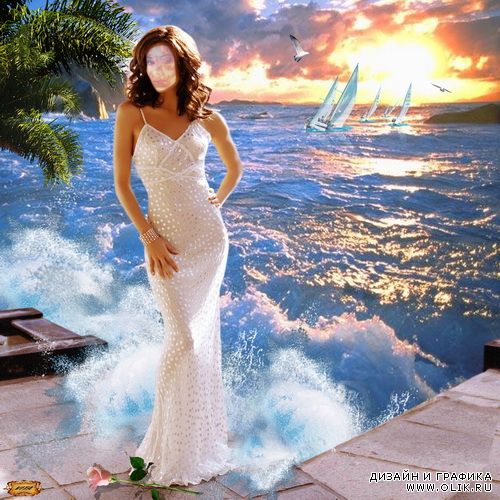 Шаблон " На причале "