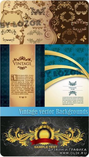 Vintage vector backgrounds
