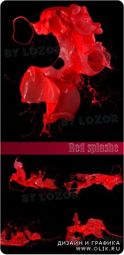 Red splashe