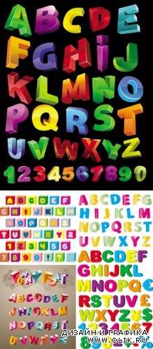 Children Alphabet Vector