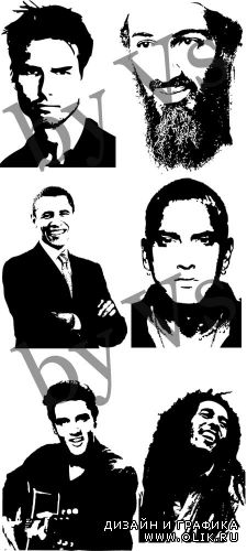 Знаменитости в векторе