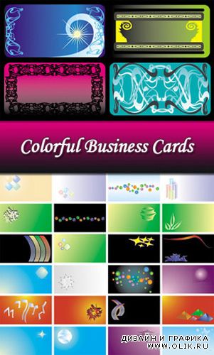 Vector Colorful Business Cards