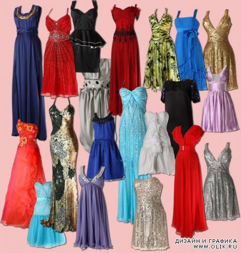 Набор шаблонов женских платьев 20 платьев.