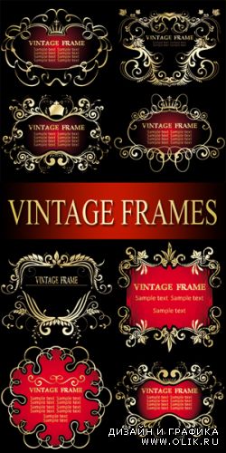 Vintage frames Vector