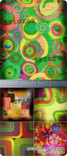 Colored vintage backgrounds