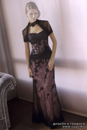 Темно-фиолетовое платье 1