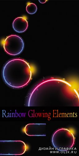 Rainbow Glowing Elements