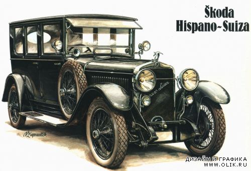 Retro cars. Художник Вацлав Западлик (Vaclav Zapadlik)