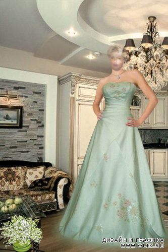 Женский шаблон для фотошоп