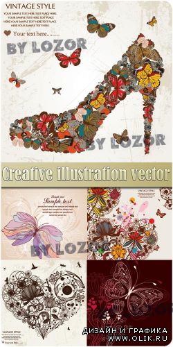 Creative illustration vector