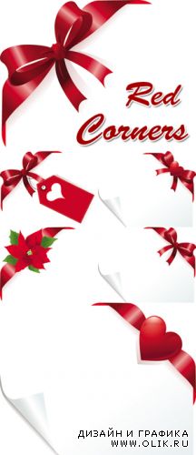 Red Corners Vector