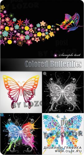 Colored Butterflies