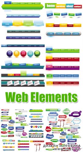 Web Elements Vector