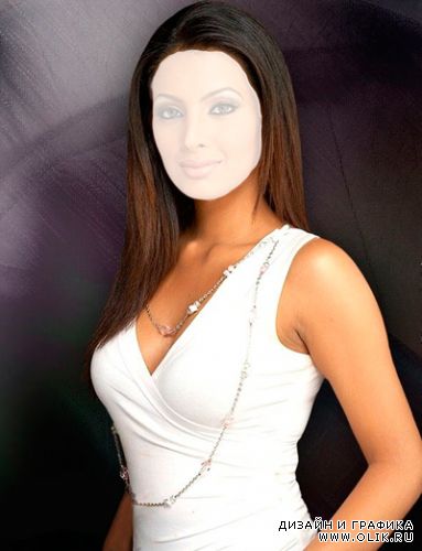 В белом платье