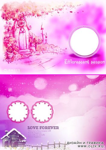 Pink backgrounds PSD