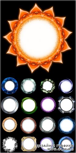 Digital Juice: Print Design Elements - Round Frames (в формате PSD)