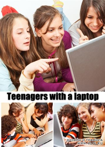 Teenajers with a laptop