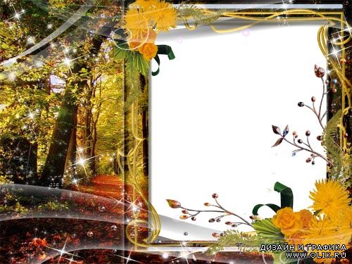 Рамка для фото –  Осенний лес